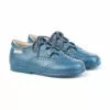 Childrens Boy Girl Leather School English Shoes Lace-up 505 Blue, By AngelitoS