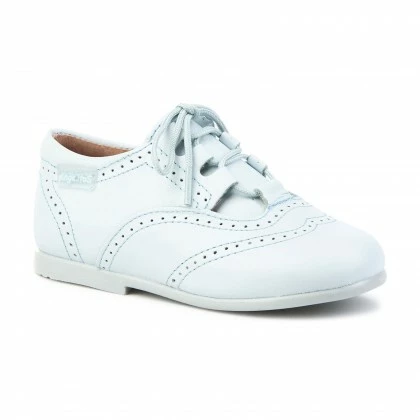 Childrens Boy Girl Leather School English Shoes Lace-up 505 Celeste, By AngelitoS 5 Childrens Boy Girl Leather School English Shoes Lace-up 505 Celeste, By AngelitoS - Image 3