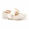 Childrens Girl Leather School Ballerinas Velcro Bow 519 Beige, By AngelitoS 1 Childrens Girl Leather School Ballerinas Velcro Bow 519 Beige, By AngelitoS -Pumps shoes Shop childrens girl leather school ballerinas velcro bow 519 beige by angelitos