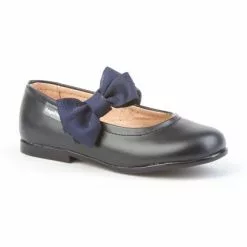 Childrens Girl Leather School Ballerinas Velcro Bow 519 Navy, By AngelitoS 9 Childrens Girl Leather School Ballerinas Velcro Bow 519 Navy, By AngelitoS -Pumps shoes Shop childrens girl leather school ballerinas velcro bow 519 navy by angelitos 2