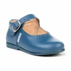 Childrens Girl Leather School Mary Jane Shoes Buckle 500 Blue, By AngelitoS -Pumps shoes Shop childrens girl leather school mary jane shoes buckle 500 blue by angelitos 2