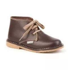 Girls Boys Nappa Leather Safari Booties Laces 407 Chocolate, By AngelitoS 9 Girls Boys Nappa Leather Safari Booties Laces 407 Chocolate, By AngelitoS -Pumps shoes Shop girls boys nappa leather safari booties laces 407 chocolate by angelitos 2