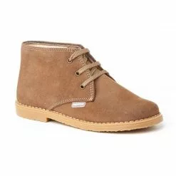 Girls Boys Split Leather Safari Booties Laces 403 Taupe, By AngelitoS 9 Girls Boys Split Leather Safari Booties Laces 403 Taupe, By AngelitoS -Pumps shoes Shop girls boys split leather safari booties laces 403 taupe by angelitos 2