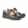 Girls Leather School Mary Jane Shoes Reinforced Toe Velcro 463 Black, By AngelitoS -Pumps shoes Shop girls leather school mary jane shoes reinforced toe velcro 463 black by angelitos
