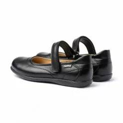 Girls Nappa Leather Mary Jane Shoes Velcro 1512 Black, By AngelitoS -Pumps shoes Shop girls nappa leather mary jane shoes velcro 1512 black by angelitos 2