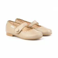 Girls Nappa Leather Mary Jane Shoes Velcro 1512 Camel, By AngelitoS 9 Girls Nappa Leather Mary Jane Shoes Velcro 1512 Camel, By AngelitoS -Pumps shoes Shop girls nappa leather mary jane shoes velcro 1512 camel by angelitos 2