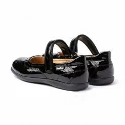 Girls Patent Leather Mary Jane Shoes Velcro 459 Black, By AngelitoS -Pumps shoes Shop girls patent leather mary jane shoes velcro 459 black by angelitos 2