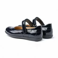 Girls Patent Leather Mary Jane Shoes Velcro 459 Navy, By AngelitoS -Pumps shoes Shop girls patent leather mary jane shoes velcro 459 navy by angelitos 2