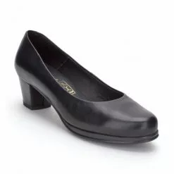 Pumps shoes Shop -Pumps shoes Shop woman leather comfort pumps low heeled 1050 black by desiree 1