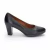 Woman Leather Comfort Pumps Medium Heeled 2220W Black, By Desireé -Pumps shoes Shop woman leather comfort pumps medium heeled 2220w black by desiree
