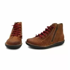 Woman Leather Flat Booties Ellastic Lace 3012 Leather, By Boleta Shoes -Pumps shoes Shop woman leather flat booties ellastic lace 3012 leather by boleta shoes 3