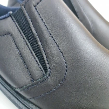 Woman Leather Hospital Shoes Anatomical No Laces 18791 Navy, By Percla 4 Woman Leather Hospital Shoes Anatomical No Laces 18791 Navy, By Percla - Image 2