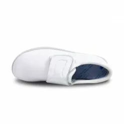 Woman Leather Hospital Shoes Anatomical Velcro Closure 790 White, By Percla -Pumps shoes Shop woman leather hospital shoes anatomical velcro closure 790 white by percla 4