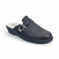 Woman Leather Hospital Shoes Backless Buckle 796 Navy, By Percla 10 Woman Leather Hospital Shoes Backless Buckle 796 Navy, By Percla -Pumps shoes Shop woman leather hospital shoes backless buckle 796 navy by percla 2