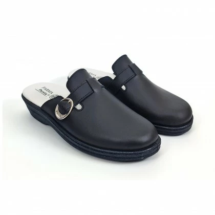 Woman Leather Hospital Shoes Backless Buckle 796 Navy, By Percla 6 Woman Leather Hospital Shoes Backless Buckle 796 Navy, By Percla - Image 4