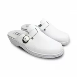 Woman Leather Hospital Shoes Backless Buckle 796 White, By Percla 11 Woman Leather Hospital Shoes Backless Buckle 796 White, By Percla -Pumps shoes Shop woman leather hospital shoes backless buckle 796 white by percla 3