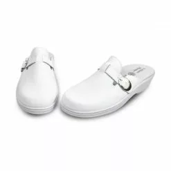 Woman Leather Hospital Shoes Backless Buckle 796 White, By Percla 13 Woman Leather Hospital Shoes Backless Buckle 796 White, By Percla -Pumps shoes Shop woman leather hospital shoes backless buckle 796 white by percla 5