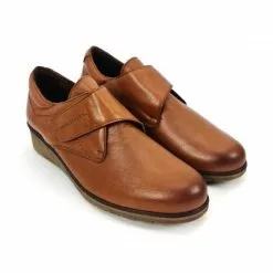 Woman Leather Low Wedged Comfort Shoes Velcro Removable Insole 70243 Leather, By TuPié -Pumps shoes Shop woman leather low wedged comfort booties velcro removable insole 70243 leather by tupie 5