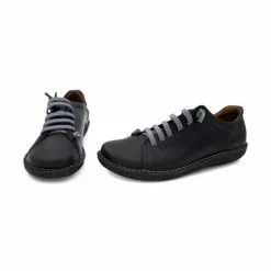 Woman Leather Sneakers Ellastic Laces 200 Black, By Boleta Shoes -Pumps shoes Shop woman leather sneakers ellastic laces 200 black by boleta shoes 3