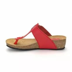 Woman Leather Wedged Bio Sandals Cork Sole 414 Red, By Morxiva Shoes -Pumps shoes Shop woman leather wedged bio sandals cork sole 414 red by morxiva shoes 6