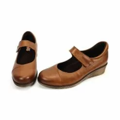 Woman Leather Wedged Mary Janes Removable Insole 70805 Leather, By TuPie -Pumps shoes Shop woman leather wedged mary janes removable insole 70805 leather by tupie 4