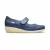 Woman Leather Wedged Mary Janes Removable Insole 71TP Navy, By TuPie -Pumps shoes Shop woman leather wedged mary janes removable insole 71tp navy by tupie