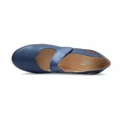 Woman Leather Wedged Mary Janes Removable Insole 71TP Navy, By TuPie -Pumps shoes Shop woman leather wedged mary janes removable insole 71tp navy by tupie 2