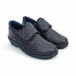 Woman Perfo Leather Hospital Shoes Anatomical Velcro Closure 18793 Navy, By Percla 11 Woman Perfo Leather Hospital Shoes Anatomical Velcro Closure 18793 Navy, By Percla -Pumps shoes Shop woman perfo leather hospital shoes anatomical velcro closure 18793 navy by percla 3