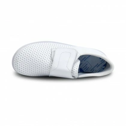 Woman Perfo Leather Hospital Shoes Anatomical Velcro Closure 18793 White, By Percla 7 Woman Perfo Leather Hospital Shoes Anatomical Velcro Closure 18793 White, By Percla - Image 5