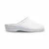 Woman Perfo Leather Hospital Shoes Backless 798 White, By Percla