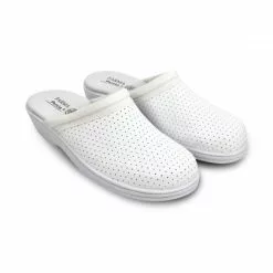 Woman Perfo Leather Hospital Shoes Backless 798 White, By Percla 11 Woman Perfo Leather Hospital Shoes Backless 798 White, By Percla -Pumps shoes Shop woman perfo leather hospital shoes backless 798 white by percla 3