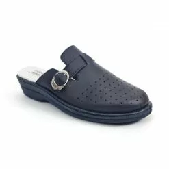 Woman Perfo Leather Hospital Shoes Backless Buckle 795 Navy, By Percla 10 Woman Perfo Leather Hospital Shoes Backless Buckle 795 Navy, By Percla -Pumps shoes Shop woman perfo leather hospital shoes backless buckle 795 navy by percla 2