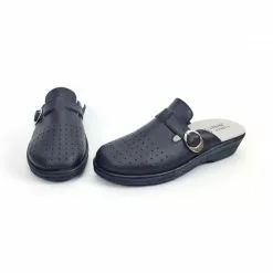 Woman Perfo Leather Hospital Shoes Backless Buckle 795 Navy, By Percla 13 Woman Perfo Leather Hospital Shoes Backless Buckle 795 Navy, By Percla -Pumps shoes Shop woman perfo leather hospital shoes backless buckle 795 navy by percla 5