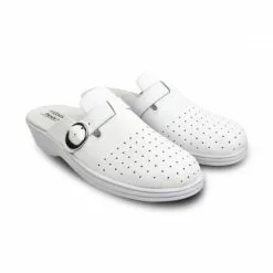 Woman Perfo Leather Hospital Shoes Backless Buckle 795 White, By Percla 11 Woman Perfo Leather Hospital Shoes Backless Buckle 795 White, By Percla -Pumps shoes Shop woman perfo leather hospital shoes backless buckle 795 white by percla 3