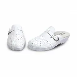 Woman Perfo Leather Hospital Shoes Backless Buckle 795 White, By Percla 13 Woman Perfo Leather Hospital Shoes Backless Buckle 795 White, By Percla -Pumps shoes Shop woman perfo leather hospital shoes backless buckle 795 white by percla 5
