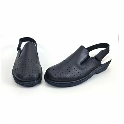 Woman Perfo Leather Hospital Shoes Slingback Velcro Closure 794 Navy, By Percla 7 Woman Perfo Leather Hospital Shoes Slingback Velcro Closure 794 Navy, By Percla - Image 5