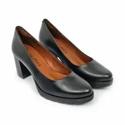 Women's Leather Comfort Pumps Padded Insole LEURY9 Black, By Desireé -Pumps shoes Shop women s leather comfort pumps padded insole leury9 black by desiree 4