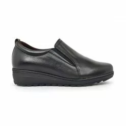 Women's Leather Comfort Shoes Removable Insole 70620 Black, By TuPié