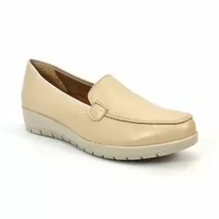 Women Soft Leather Comfort Loafers Removable Insole 12701 Beige, By Amelie -Pumps shoes Shop women soft leather comfort loafers removable insole 12701 beige by amelie 2
