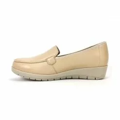 Women Soft Leather Comfort Loafers Removable Insole 12701 Beige, By Amelie -Pumps shoes Shop women soft leather comfort loafers removable insole 12701 beige by amelie 4