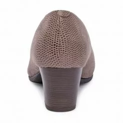 Womens Comfort Leather Pumps Patent Toe Removable Insole 93 Taupe, By TuPié -Pumps shoes Shop womens comfort leather pumps patent toe removable insole 93 taupe by tupie 3