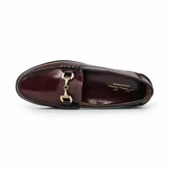 Womens Florentik Leather Beefroll Chain Loafers Rubber Sole 504 Burgundy, By María Tovar -Pumps shoes Shop womens florentik leather beefroll chain loafers rubber sole 504 burgundy by maria tovar 4