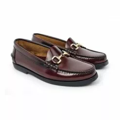 Womens Florentik Leather Beefroll Chain Loafers Rubber Sole 504 Burgundy, By María Tovar -Pumps shoes Shop womens florentik leather beefroll chain loafers rubber sole 504 burgundy by maria tovar 5