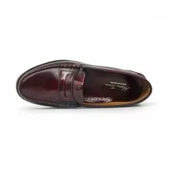 Womens Florentik Leather Beefroll Penny Loafers Rubber Sole 400 Burgundy, By María Tovar -Pumps shoes Shop womens florentik leather beefroll penny loafers rubber sole 400 burgundy by maria tovar 4