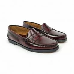 Womens Florentik Leather Beefroll Penny Loafers Rubber Sole 400 Burgundy, By María Tovar -Pumps shoes Shop womens florentik leather beefroll penny loafers rubber sole 400 burgundy by maria tovar 5