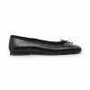 Womens Leather Flat Ballerinas Bow Square Toe 9314 Black, By Casual -Pumps shoes Shop womens leather flat ballerinas bow square toe 9314 black by casual