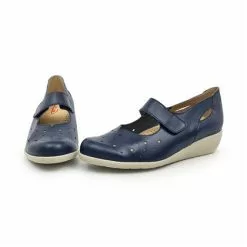 Womens Leather Wedged Mary Janes Velcro Removable Insole 73 Jeans, By TuPie -Pumps shoes Shop womens leather wedged mary janes velcro removable insole 73 jeans by tupie 3