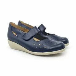 Womens Leather Wedged Mary Janes Velcro Removable Insole 73 Jeans, By TuPie -Pumps shoes Shop womens leather wedged mary janes velcro removable insole 73 jeans by tupie 4