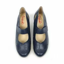 Womens Leather Wedged Mary Janes Velcro Removable Insole 73 Jeans, By TuPie -Pumps shoes Shop womens leather wedged mary janes velcro removable insole 73 jeans by tupie 5