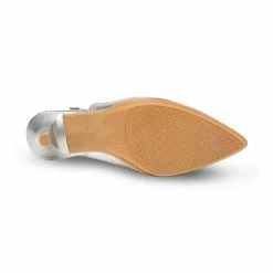 Womens Metallic Leather High Heeled Slingback Pumps 1495 Silver, By Eva Mañas 10 Womens Metallic Leather High Heeled Slingback Pumps 1495 Silver, By Eva Mañas -Pumps shoes Shop womens metallic leather high heeled slingback pumps 1495 silver by eva manas 3